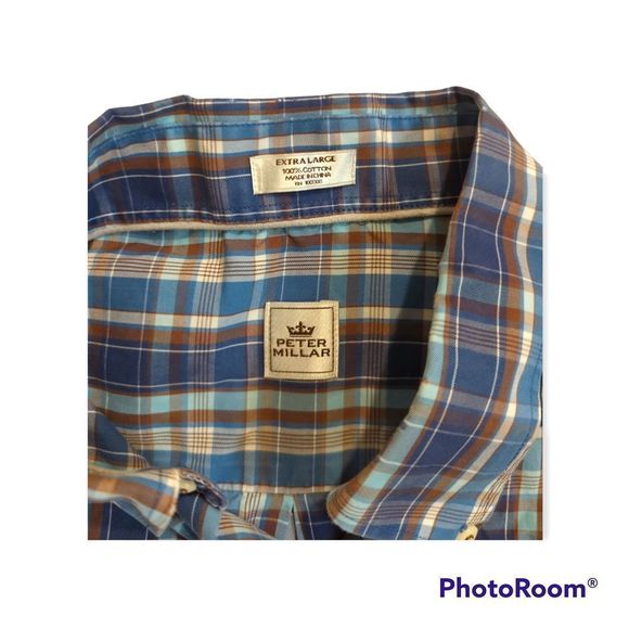 Peter Millar Plaid Button Down Shirt - Picture 2 of 2